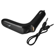 Load image into Gallery viewer, Car Cigarette Lighter Charger Wireless Bluetooth FM Transmitter MP3 Player Handsfree Car Kit - Black (12~24V)