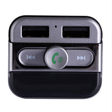 Load image into Gallery viewer, BT20 Bluetooth Car MP3 WMA Audio Transmitter Hands-free Call 5V 3.4A Dual USB Charger Support TF Card Music Play