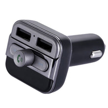 Load image into Gallery viewer, BT20 Bluetooth Car MP3 WMA Audio Transmitter Hands-free Call 5V 3.4A Dual USB Charger Support TF Card Music Play