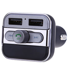 Load image into Gallery viewer, BT20 Bluetooth Car MP3 WMA Audio Transmitter Hands-free Call 5V 3.4A Dual USB Charger Support TF Card Music Play