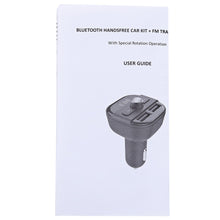 Load image into Gallery viewer, BT20 Bluetooth Car MP3 WMA Audio Transmitter Hands-free Call 5V 3.4A Dual USB Charger Support TF Card Music Play