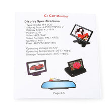 Load image into Gallery viewer, 350 3.5 inch Adjustable LCD Screen Car Monitor